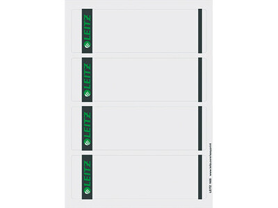 Rückenschild Leitz 1685 PC grau KURZ/BREIT, SELBSTKLEBEND