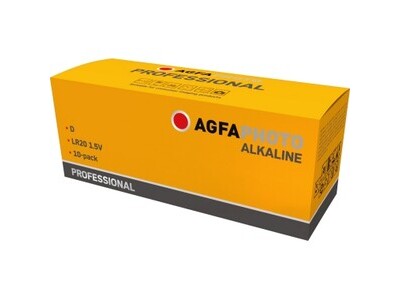 Batterie AGFAPHOTO LR20 1.5V Mono Alkaline Prof., Retail Box (10-Pack)