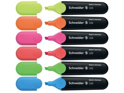 Textmarker Schneider neon 6er Etui