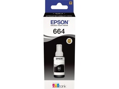 Tintenpa. EPSON T664 black C13T664140