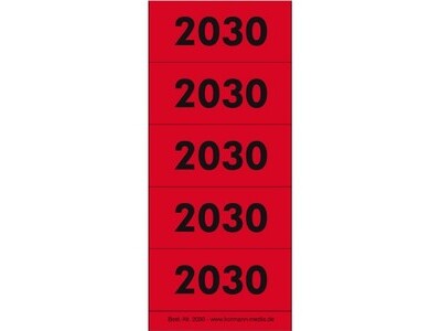 Inhaltsschilder 2030 rot