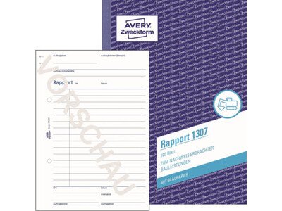 Rapport Zweckf. 1307 A5