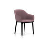 Vitra Softshell Chair Vierbein-Untergestell basic dark Plano dunkelrot:eisblau