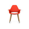 Vitra Organic Chair UG Eiche Hopsak koralle:poppy red