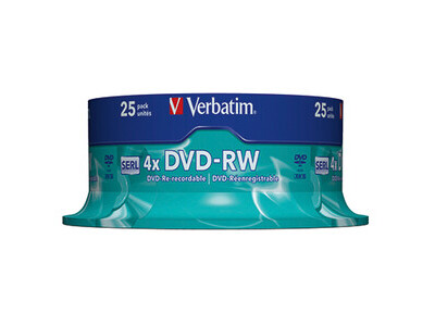 DVD-RW Verbatim 4,7GB 4x 25er Spindel