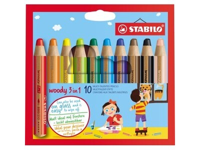 Farbstift Stabilo Woody 880/10 10er Etui IM KARTON