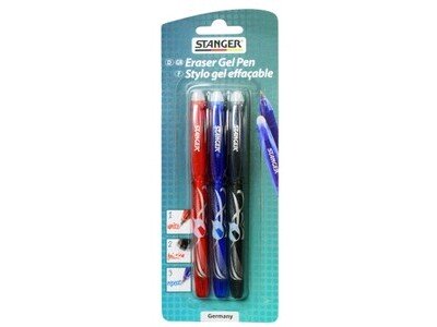 Gelschreiber Stanger Eraser Pen 3er Set 0,7mm Softgrip