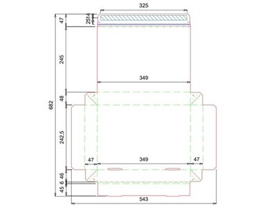 Faltkarton LA39889_1 350x250x50 mm