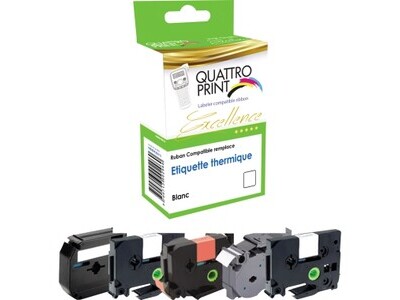 Schriftband Quattro-Print S0720580 12mm schwarz/gelb A193252