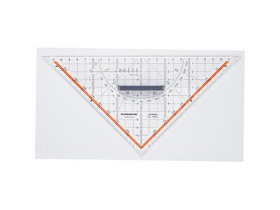 Geodreieck Rumold 1054 250mm MIT ABNEHMBAREM GRIFF