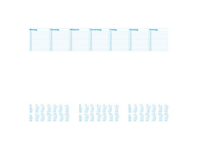 Schreibunterlage RNK 46617 Office blanko MIT KALENDARIUM 3 JAHRE (2023-25), MIT