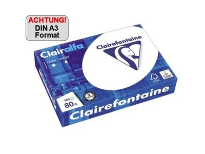 Kopierpapier Clairefontaine 1969C A3 weiß, 80g, 500 Blatt