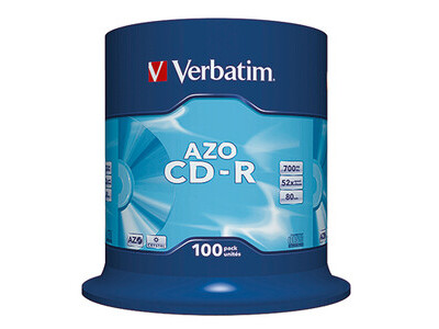 CD-R Verbatim 700MB 80Min. 100er Spindel