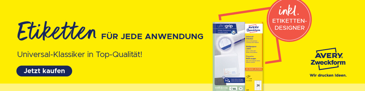 Avery Zweckform - Etiketten für jede Anwendung!