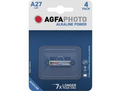 Batterie AGFAPHOTO Alkaline Power, LR27 V27A, 12V, Retail Blister (1-Pack)
