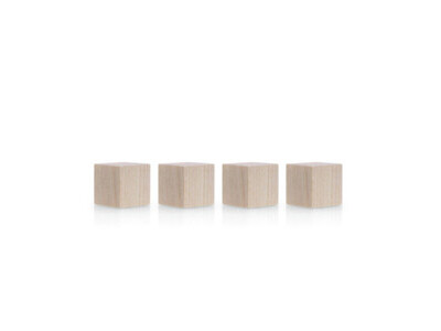 Magnete magnetoplan Cube Birke Design Wood, 4 Stk