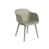 Muuto Fiber chair woodbase dusty green