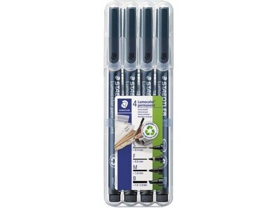 OHP-Marker Staedtler 31 9WP4GS Lumocolor permanent 4er Etui, 4 Stärke