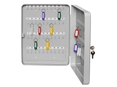 Schlüsselschrank Alco 891 lichtgrau 20x16x8cm, für 30 Schlüssel