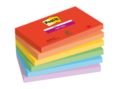 Haftnotiz Post-It 655-6SS-Play 127x76mm 6 St./Pack