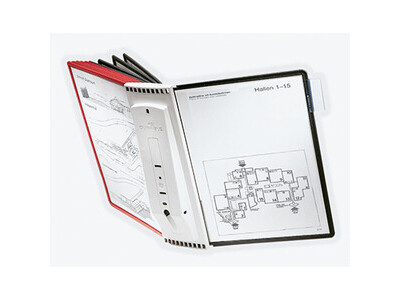 Sichttafelsystem Durable 5631 Wall 10 FARB. SORT, KOMPLETTSYSTEM