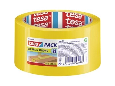 Packband Tesa 58643 50mx50mm gelb ES MIT VERSIEGELUNGSEFFEKT