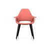 Vitra Organic Chair UG Esche Hopsak poppy red:elfenbein