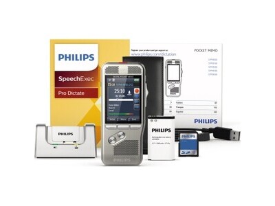 Diktiergerät Philips Pocket Memo DPM8200 mit Dockingstation