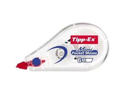 Korrekturroller Tipp-Ex Mini Pocketmouse 5MM X 6M, WEIßES GEHÄUSE