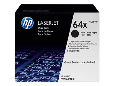 Toner 2er HP 64XD CC364XD black