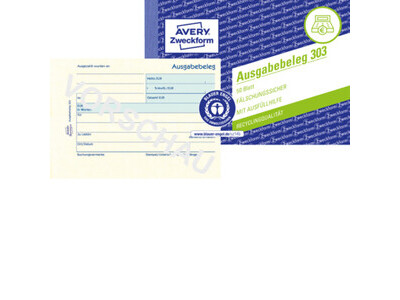 Ausgabebeleg Zweckform 303 A6 quer