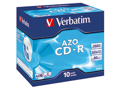 CD-R Verbatim 700MB 80Min. JewelCase