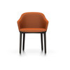 Vitra Softshell Chair Vierfuss UG Chocolate Plano cognac